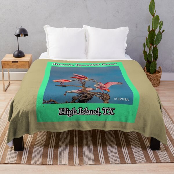Item preview, Give The Bird To Your Lover: Roseate Spoonbill Roost, High Island Rookery At Claybottom Pond, High Island, Texas. designed and sold by MoreEZUSA-Here.