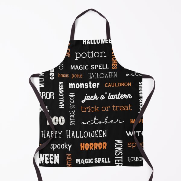 Item preview, Typography Pattern Black and White Halloween designed and sold by artbybiyan.