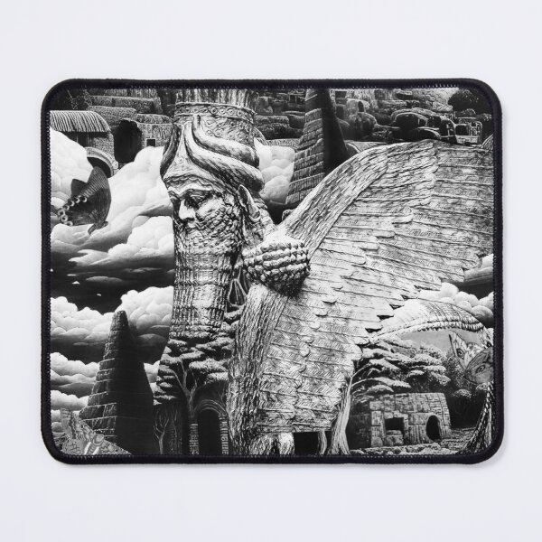 Item preview, Lamassu Statue Ancient Mesopotamia Angels Magick Assyrian Temple designed and sold by Seruni Artworks.