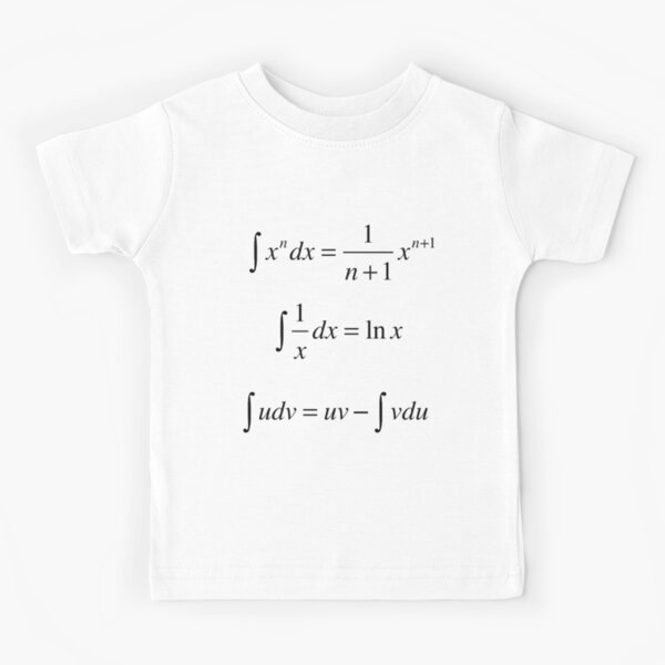 #Integrals, #math, #calculus, #mathematics, Integral, natural, logarithm, naturalLogarithm, exponent Physics Kids T-Shirt