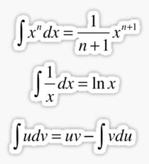 Integrals, math, calculus, mathematics, #Integrals, #math, #calculus, #mathematics, #Integral, #natural, #logarithm, #naturalLogarithm, #exponent #Physics Sticker