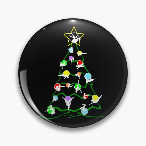 Item preview, Christmas Tree Aerial Hoop Baubles designed and sold by Neontuna.