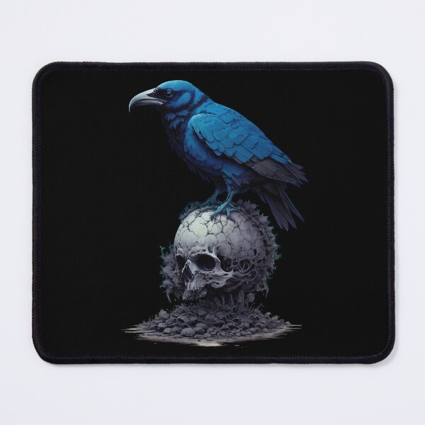 Item preview, Shadowed Ascendancy. A raven standing on a human skull designed and sold by twisted-dot.