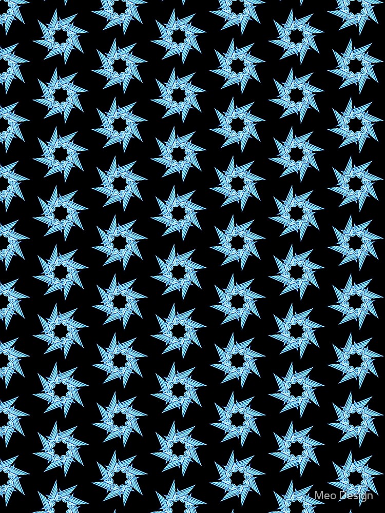 Thumbnail 3 of 3, Scarf, Blue Star designed and sold by RomeoAzahar.