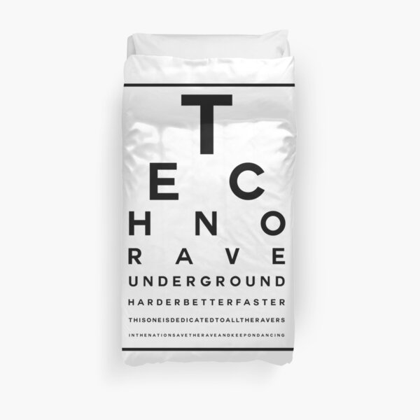 Techno Rave Visual Test #1 Bettbezug