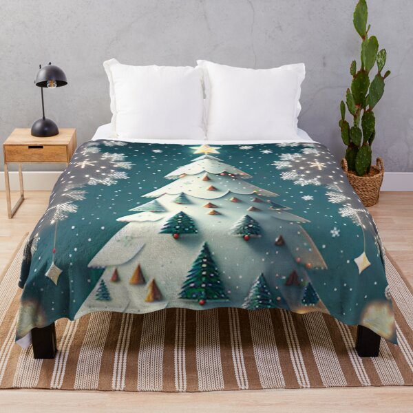 Item preview, Christmas Tree Snow Snowflakes Beautiful Winter Night V35 designed and sold by DreamingAwake1.