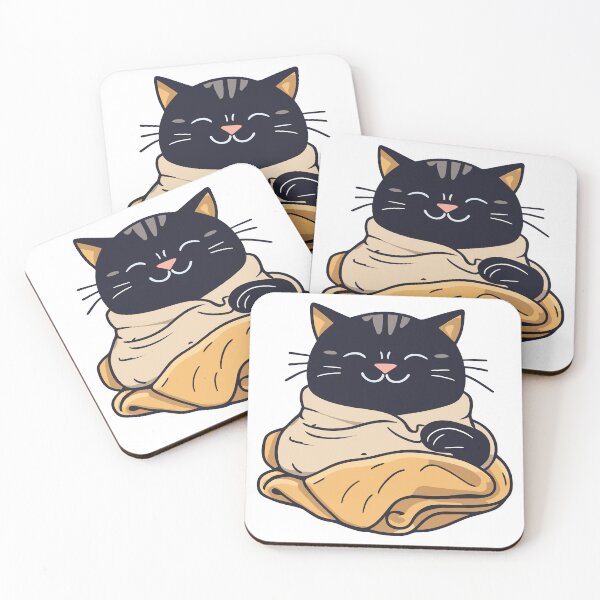 Item preview, Purr-fectly Cozy: Cat in a Warm Blanket designed and sold by XYZ LAB by Jesuperman.