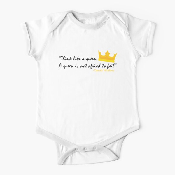 Think like a Queen Short Sleeve Baby One-Piece