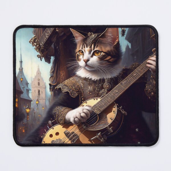 Item preview, Cat playing banjo designed and sold by m-y-A-I-A-R-T-.