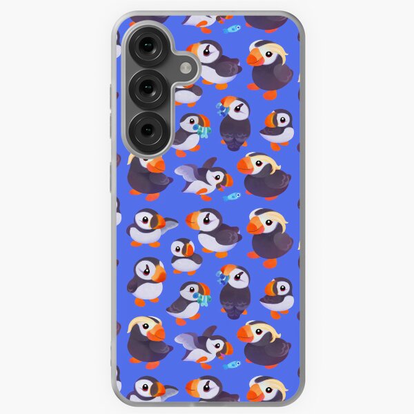 Item preview, Happy puffin - blue designed and sold by pikaole.