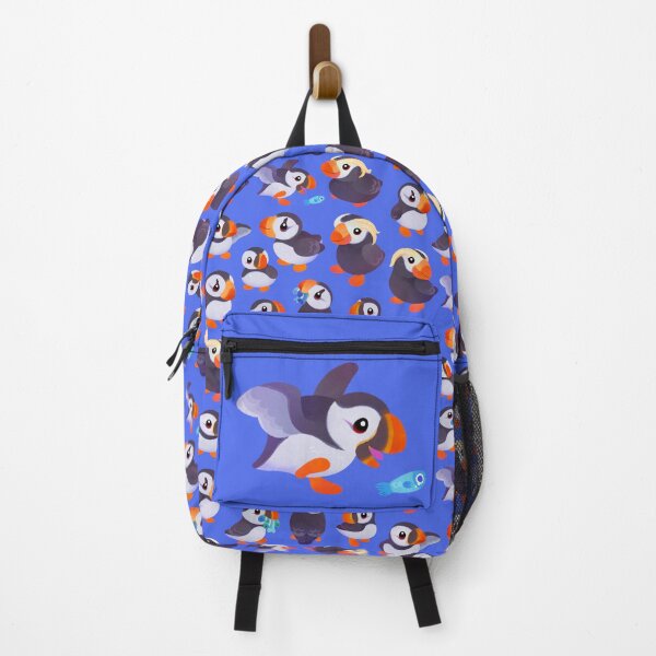 Item preview, Happy puffin - blue designed and sold by pikaole.