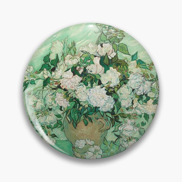 Item preview, Vase With Pink Roses, Van Gogh designed and sold by HeloLopesArt.
