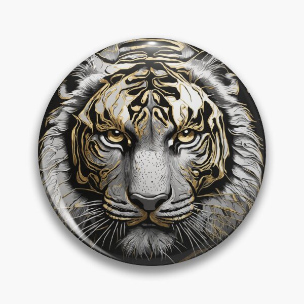 Item preview, Tiger in Gold designed and sold by RailtonArt.