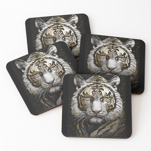 Item preview, Tiger in Gold designed and sold by RailtonArt.