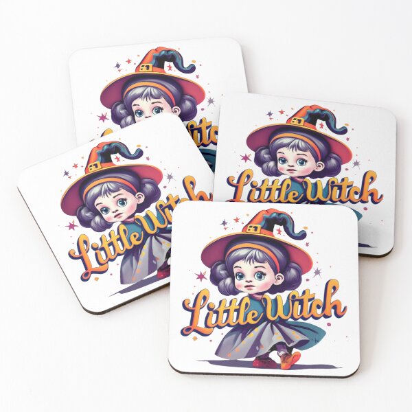 Item preview, Goth Funny Cute Retro Happy Halloween Little Witch, Trick or Treat,  designed and sold by MorielleKC.