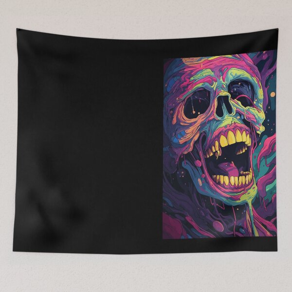 Item preview, Abstract Colorful Pop Art Skeleton Halloween designed and sold by Joyfulimaginery.