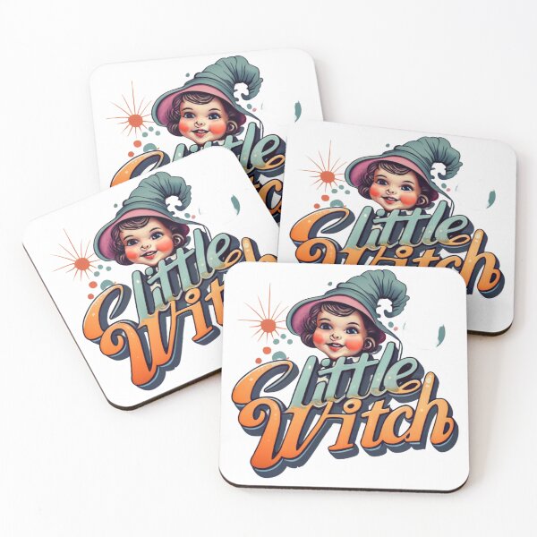 Item preview, Goth Funny Cute Retro Happy Halloween Little Witch, Trick or Treat,  designed and sold by MorielleKC.