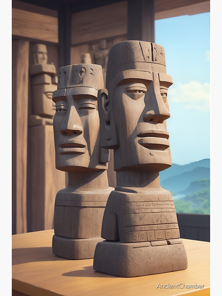 Moai Stone Face | Art Print