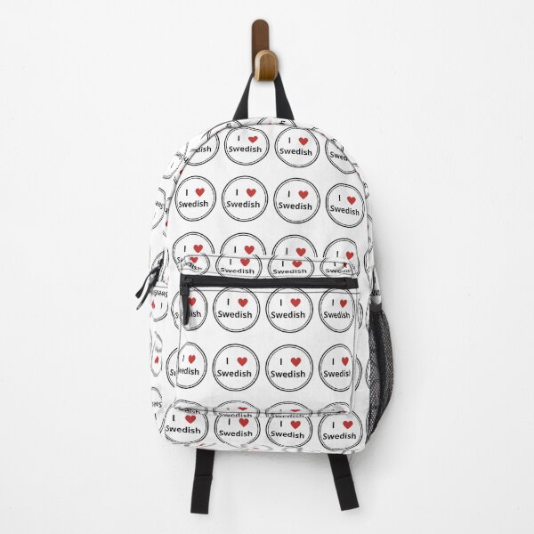 Item preview, Black and white circle of i love swedish designed and sold by language-des.