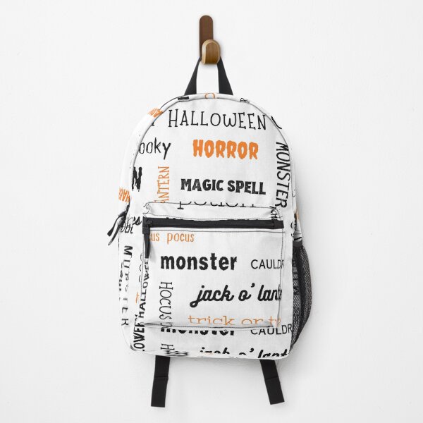 Item preview, Typography Pattern White Orange and Black Halloween designed and sold by artbybiyan.
