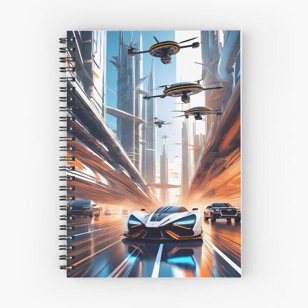 Item preview, Sports Car chased by drones designed and sold by Vibranta Studio.