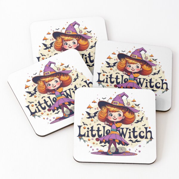 Item preview, Cute Retro Happy Halloween Little Witch, Trick or Treat,  designed and sold by MorielleKC.