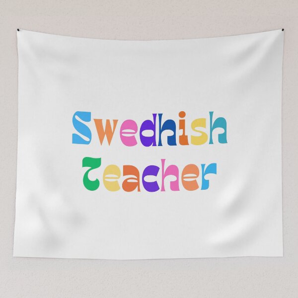 Item preview, Colorful and fun swedish teacher design designed and sold by language-des.