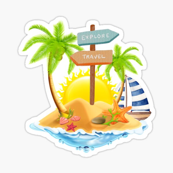Explore travel Sticker