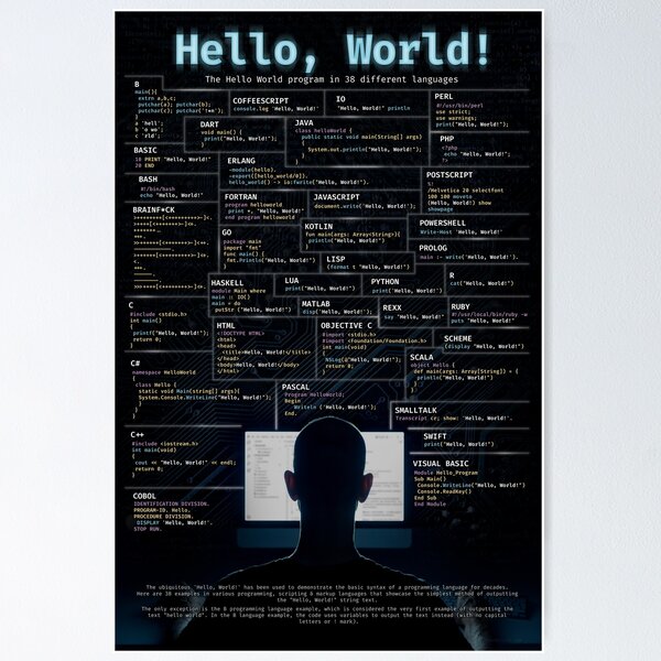 Artikel-Vorschau von Hallo Weltprogrammierer und Softwareentwickler, designt und verkauft von Nerd Shizzle.