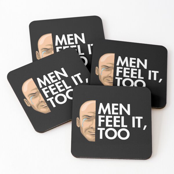 Item preview, Men Feel It, Too - Mental Health and Wellness Quotes designed and sold by ethanzakicab.