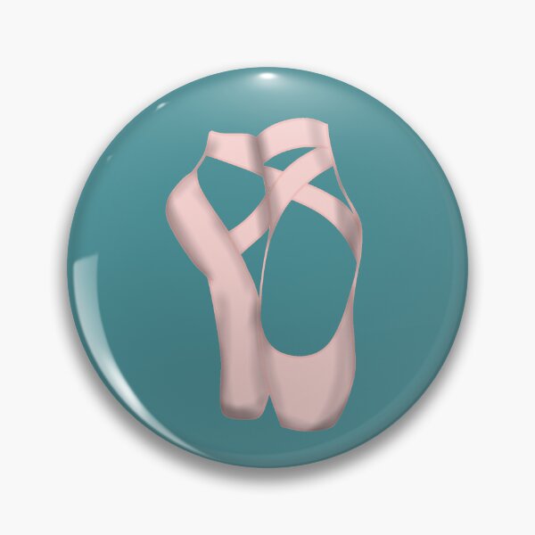 Item preview, Pointe shoes on teal designed and sold by threadconnect.