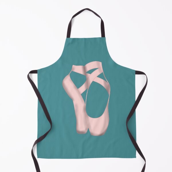 Item preview, Pointe shoes on teal designed and sold by threadconnect.