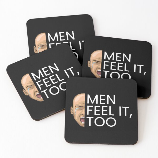 Item preview, Men Feel It, Too - Mental Health and Wellness Quotes designed and sold by ethanzakicab.
