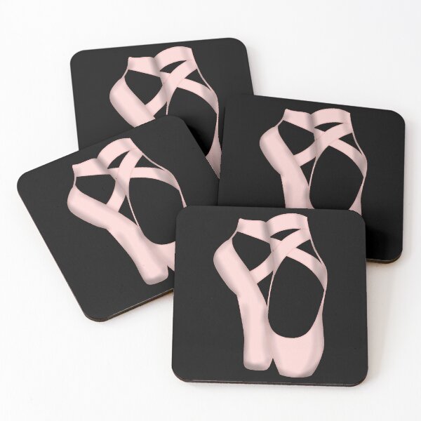 Item preview, Pointe shoes on black designed and sold by threadconnect.