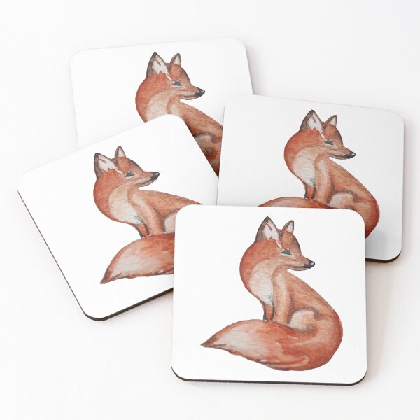 Item preview, Fox Watercolor Seamless Pattern designed and sold by Ala Lopatniov.