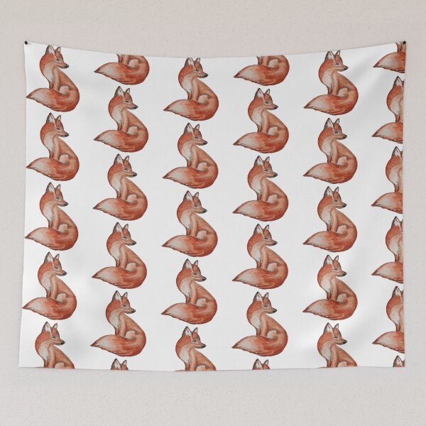 Item preview, Fox Watercolor Seamless Pattern designed and sold by Ala Lopatniov.