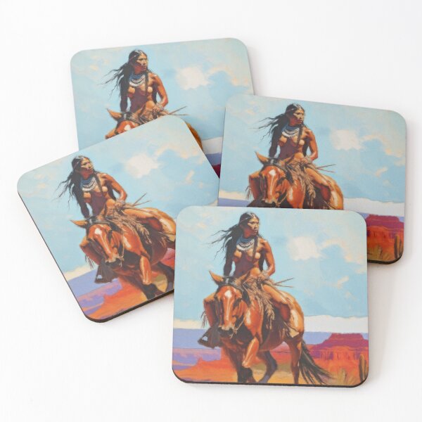 Item preview, Native American Southwest Rider designed and sold by AUTHENTIC AMERICANA ARTS.
