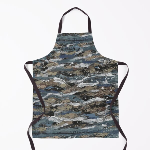 Item preview, Abstract soft bluish grey sea motif pattern designed and sold by mariya-ivanova.