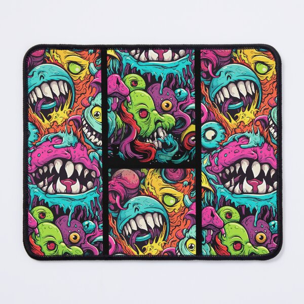 Item preview, Abstract Colorful Pop Art Monster Halloween designed and sold by Joyfulimaginery.