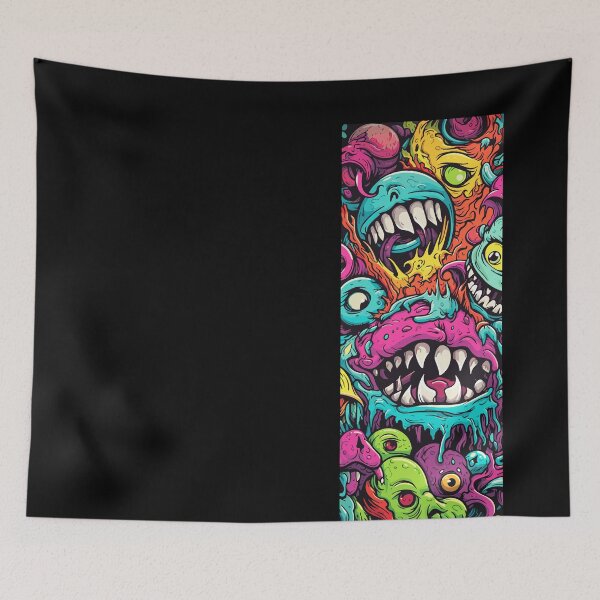 Item preview, Abstract Colorful Pop Art Monster Halloween designed and sold by Joyfulimaginery.