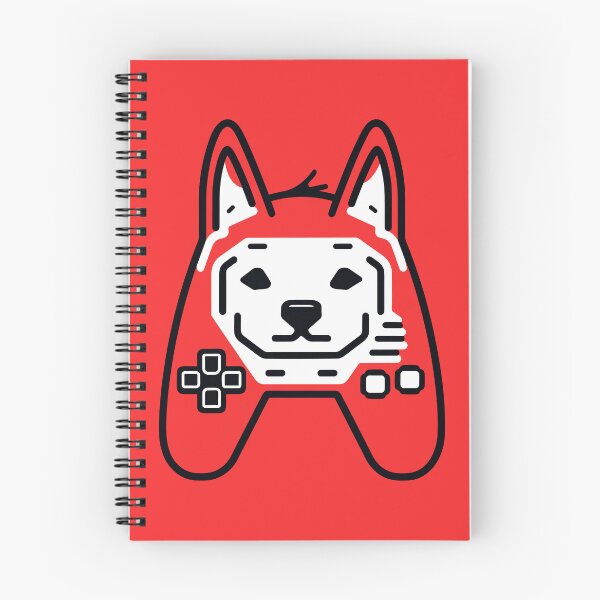 Item preview, logo (DOG GAMEPAD RED) designed and sold by atzek.
