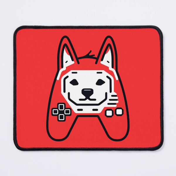 Item preview, logo (DOG GAMEPAD RED) designed and sold by atzek.