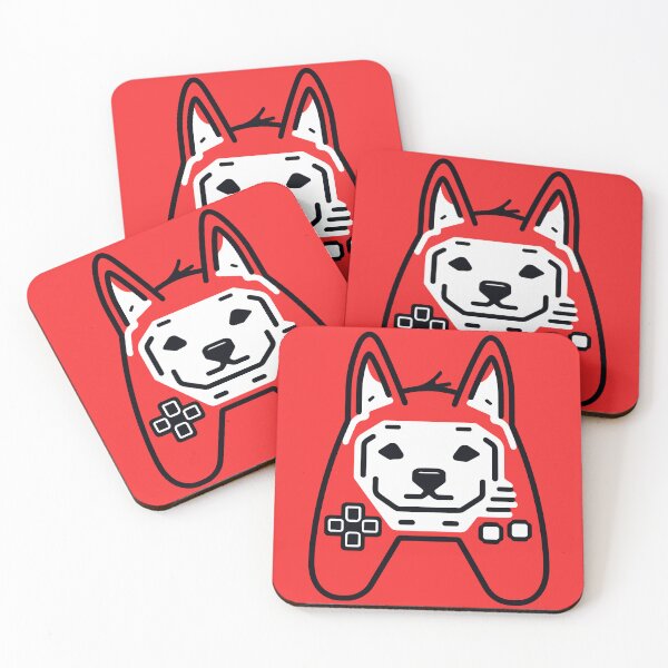 Item preview, logo (DOG GAMEPAD RED) designed and sold by atzek.