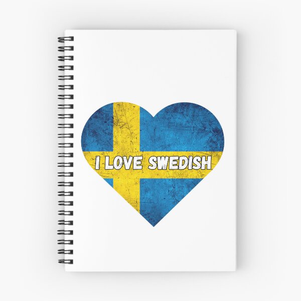 Item preview, I love swedish, heart with swedish flag designed and sold by language-des.