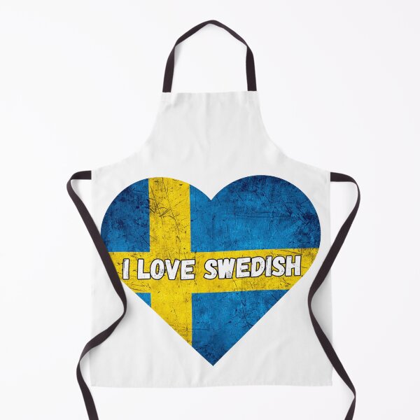 Item preview, I love swedish, heart with swedish flag designed and sold by language-des.
