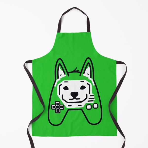 Item preview, logo (DOG GAMEPAD GREEN) designed and sold by atzek.