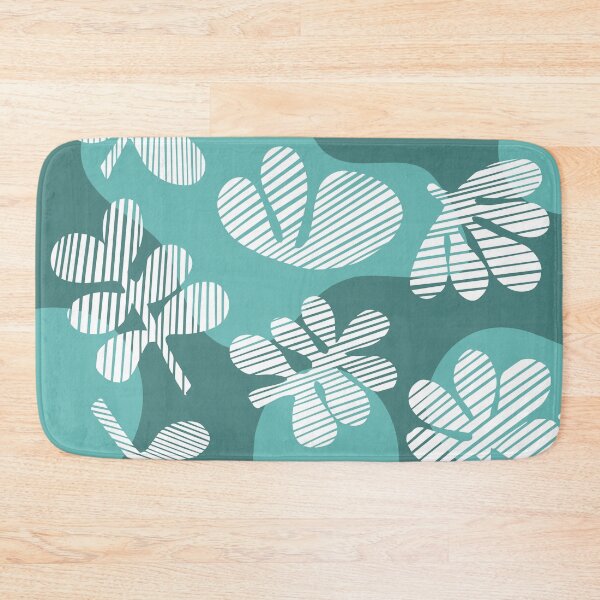 Minimal Floating Leaf Bath Mat