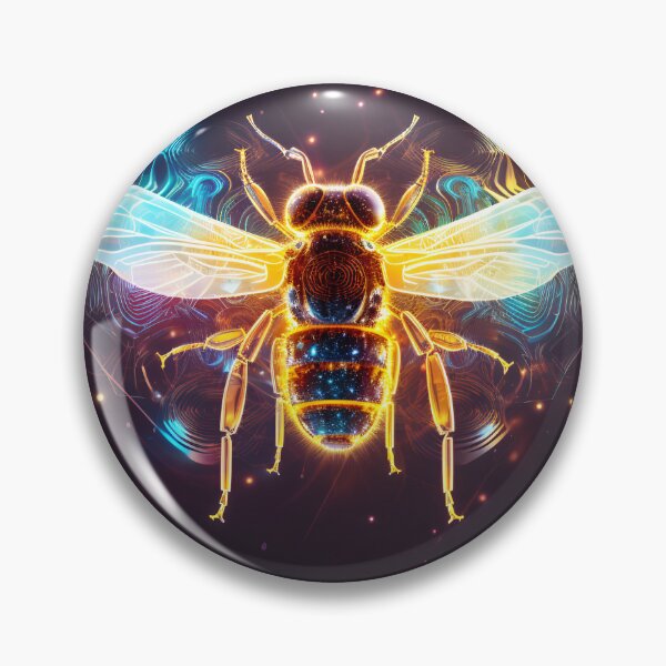 Item preview, Cosmic Honey Bee In Space Psy-Art designed and sold by DigitalityArt.