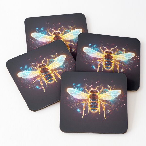 Item preview, Cosmic Honey Bee In Space Psy-Art designed and sold by DigitalityArt.
