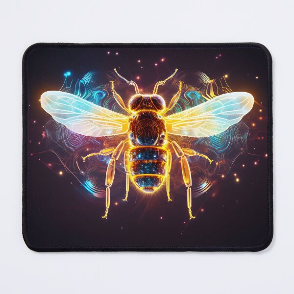 Item preview, Cosmic Honey Bee In Space Psy-Art designed and sold by DigitalityArt.
